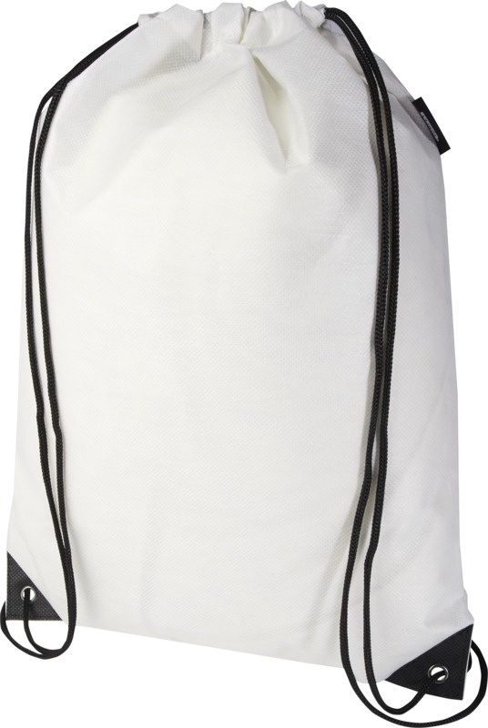 Logo trade promotional merchandise image of: Evergreen GRS recycled non-woven drawstring bag 5L