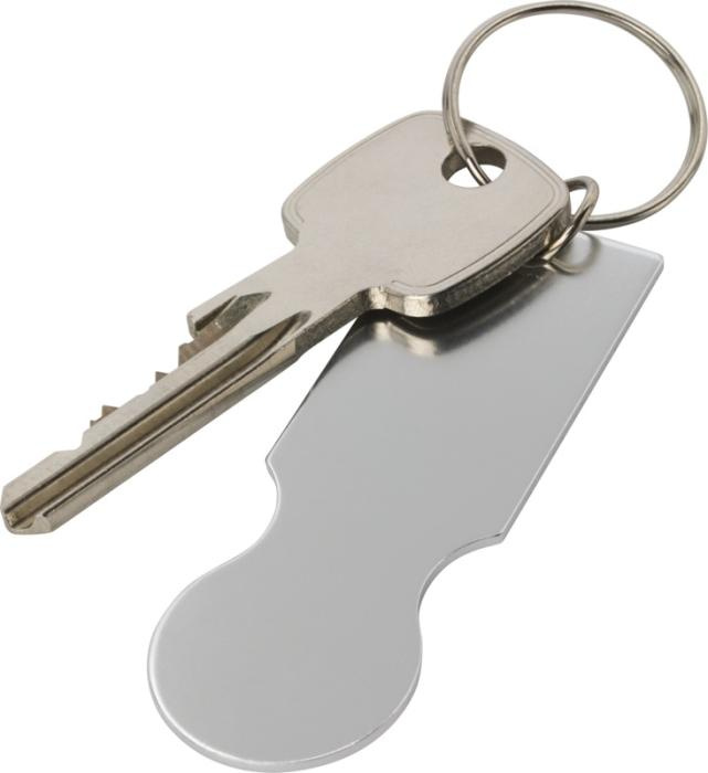 Logo trade promotional giveaways image of: Rhea shopping cart keyring