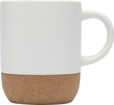 Logo trade promotional merchandise photo of: Billie 300 ml ceramic sublimation mug with cork details
