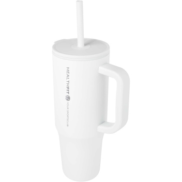Logo trade promotional gift photo of: Brady 900 ml RCS certified insulated tumbler with silicone straw