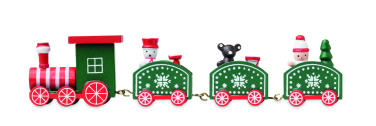 Logo trade promotional items image of: Wooden Christmas train