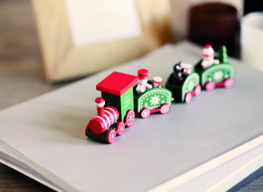 Logo trade promotional products picture of: Wooden Christmas train