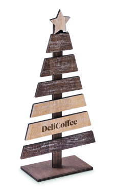 Logo trade corporate gifts image of: Wooden Christmas tree