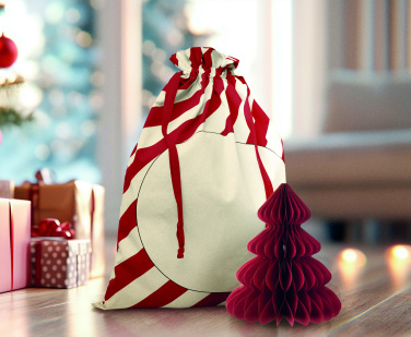Logo trade promotional items image of: Large Santa cotton bag