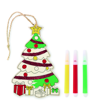 Logo trade advertising products image of: Christmas tree ornament