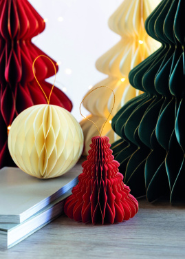 Logo trade promotional merchandise image of: Christmas paper tree hanger