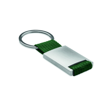 Logo trade business gift photo of: Metal rectangular key ring Espoo