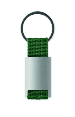 Logo trade promotional item photo of: Metal rectangular key ring Espoo