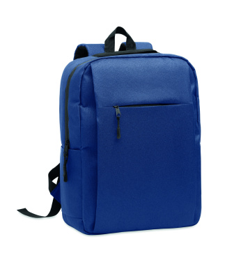 Logotrade promotional gift image of: Slim 15 inch laptop backpack made of 600D RPET polyester with a 210D lining and customizable printing