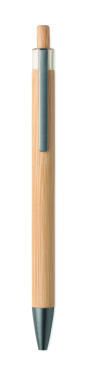 Logo trade promotional gift photo of: Push button bamboo pen