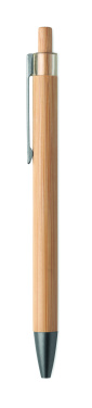 Logotrade promotional merchandise picture of: Push button bamboo pen