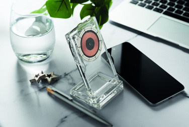 Logo trade promotional products picture of: Acrylic wireless charger 15W