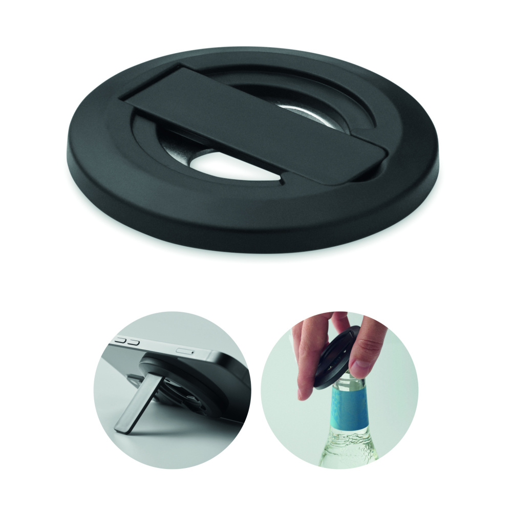 Logotrade promotional item image of: Phone holder and bottle opener