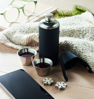 Logo trade promotional products picture of: Hip flask with shot cups