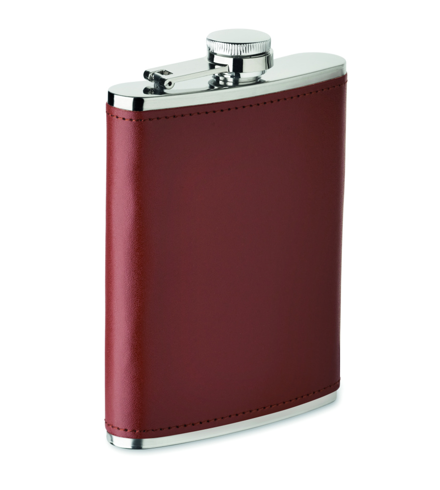 Logo trade promotional giveaways image of: Slim hip flask 200 ml