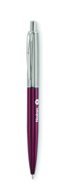 Logo trade promotional merchandise image of: Push button pen in box