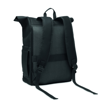Logo trade corporate gifts picture of: Rolltop laptop rucksack 600D