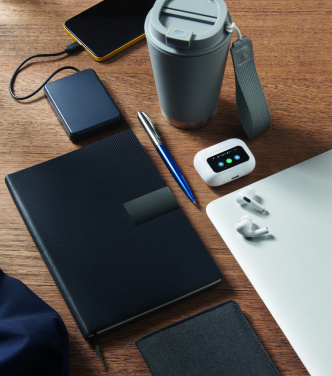 Logo trade promotional gifts picture of: A5 PU notebook