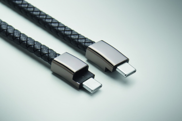 Logo trade promotional merchandise photo of: Braided bracelet cable type-C