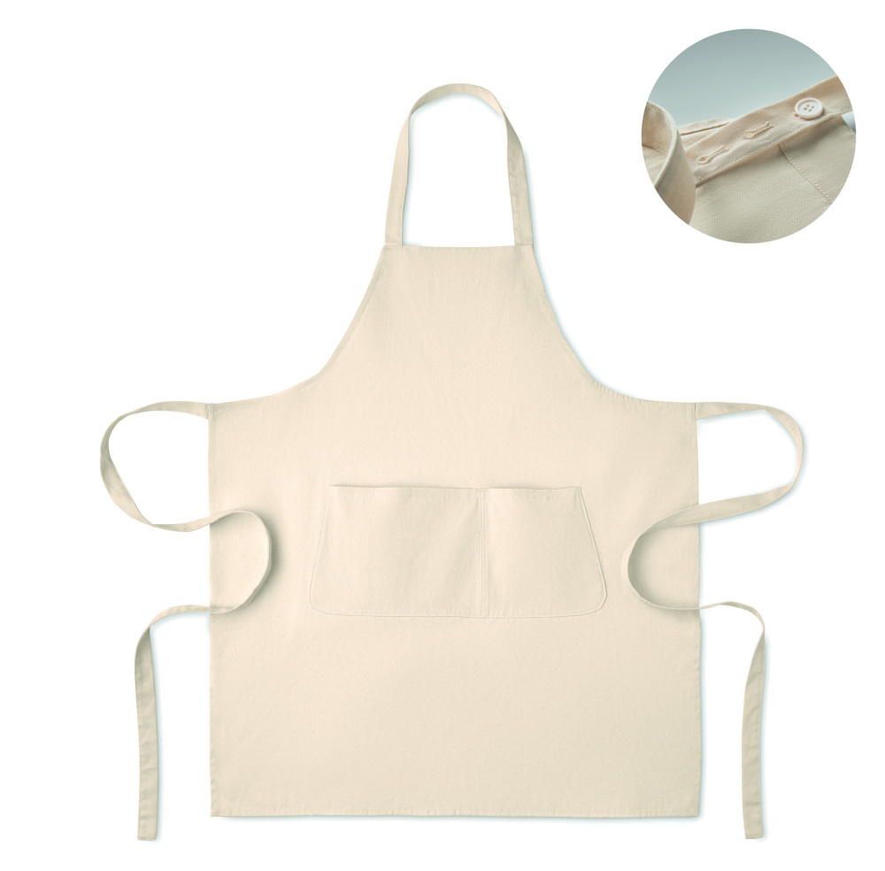 Logo trade promotional merchandise picture of: Organic cotton apron 240 gr/m²