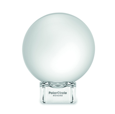 Logo trade promotional giveaway photo of: Glass round award