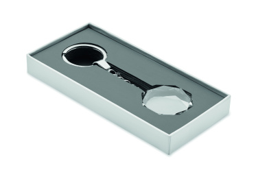 Logotrade promotional product picture of: Glass round award key ring