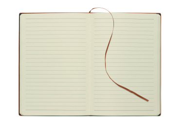 Logo trade promotional merchandise picture of: A5 notebook in smokey PU