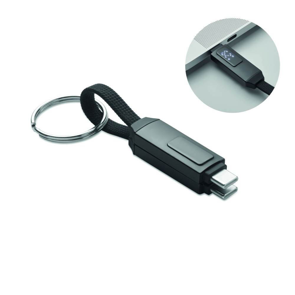 Logotrade promotional items photo of: 60W charging cable keyring