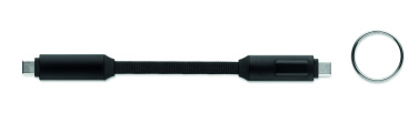 Logo trade promotional merchandise picture of: 60W charging cable keyring