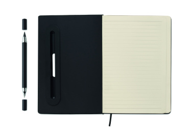 Logo trade promotional items picture of: A5 notebook with phone holder