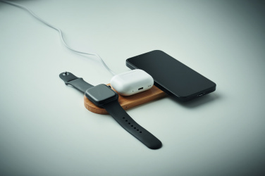 Logo trade corporate gift photo of: 3 in 1 15W wireless charger