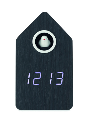 Logo trade corporate gifts picture of: MDF cuckoo alarm clock