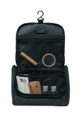 Logo trade promotional gifts picture of: Cosmetic hanging bag in PU