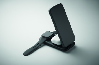 Logo trade promotional giveaways picture of: 3 in 1 wireless charger 15W