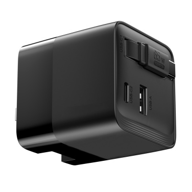 Logo trade promotional item photo of: Urban Vitamin Mendocino 65W GaN charger retractable cable