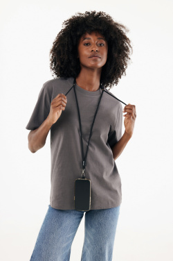 Logo trade promotional merchandise image of: CarryLoop RCS recycled PET adjustable phone holder lanyard