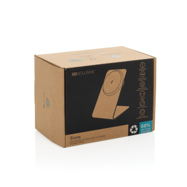 Logotrade promotional gift picture of: Terra aluminium 15W magnetic wireless charging phone stand