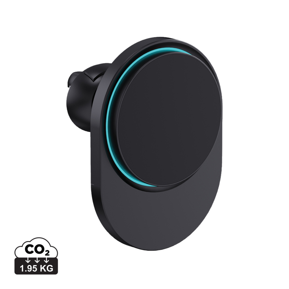 Logo trade business gift photo of: PowerCruze RCS rplastic 15W magnetic charging car holder