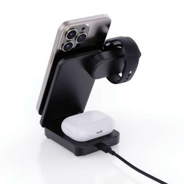 Logotrade promotional gift image of: Urban Vitamin Arcadia RCS rplastic 15W 3in1 magnetic charger