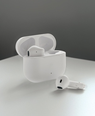 Logo trade promotional products image of: Tunevo RCS recycled plastic wireless earbuds