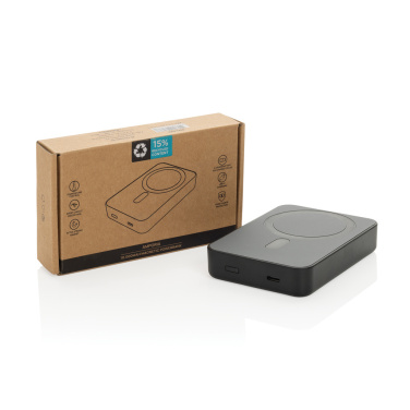 Logotrade promotional items photo of: Amporia RCS recycled plastic 10.000mAh magnetic powerbank