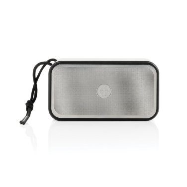 Logo trade business gift photo of: Swiss Peak RCS recycled aluminium 10W bass speaker