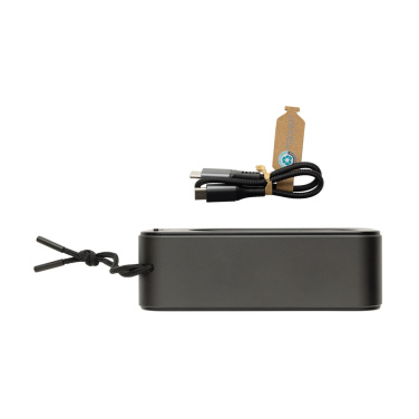 Logotrade promotional merchandise photo of: Swiss Peak RCS recycled aluminium 10W bass speaker