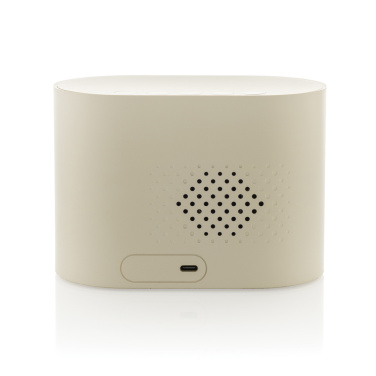 Logo trade business gift photo of: LumaRise RCS reycled plastic white noise alarm clock