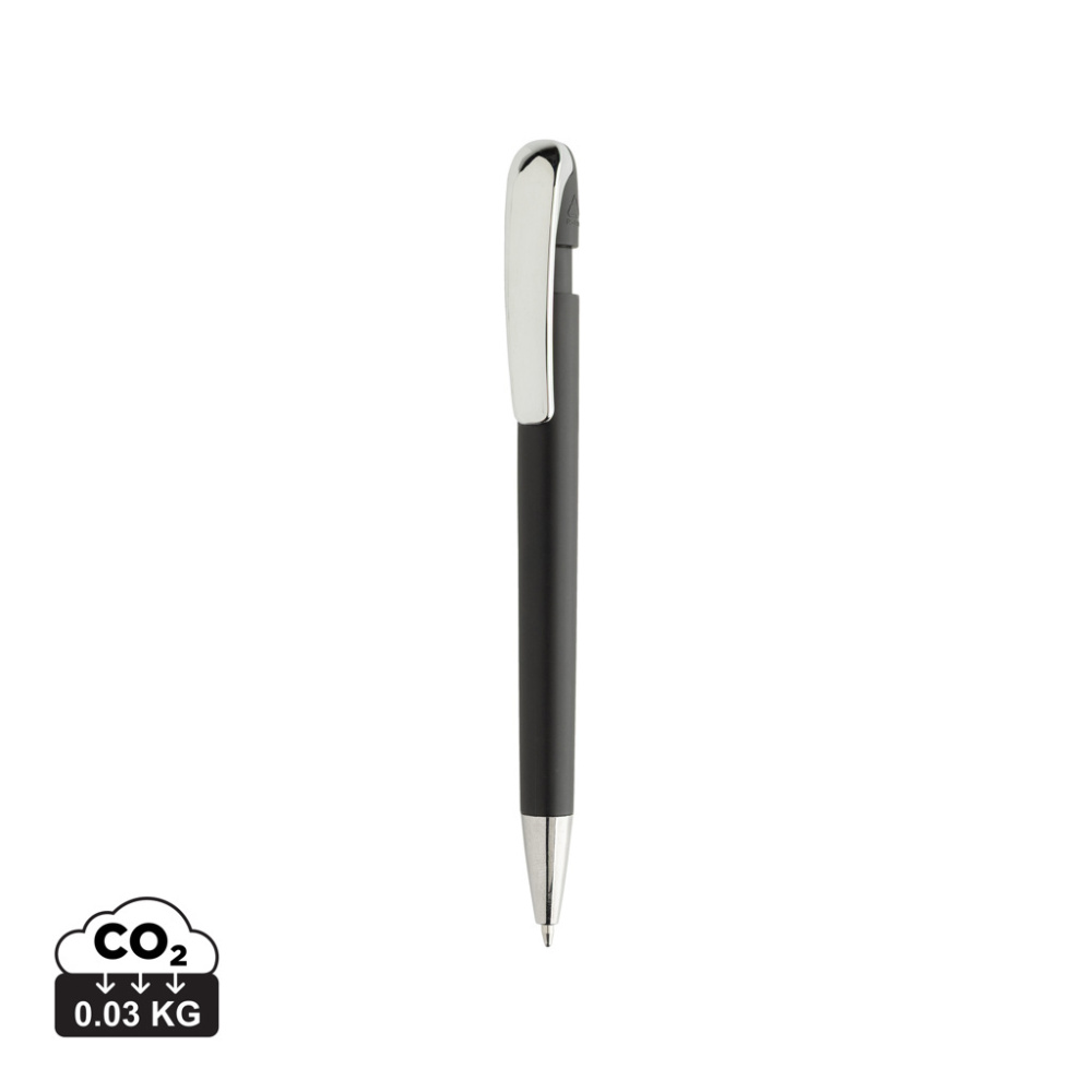 Logotrade corporate gift image of: Glide GRS certified R-ABS Metal Clip Pen