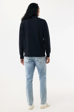 Logotrade promotional item image of: IQONIQ Elgon recycled cotton quarter zip sweater