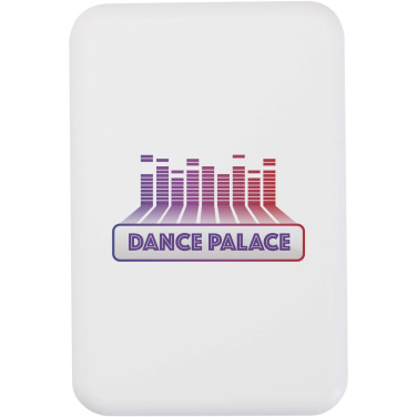 Logo trade promotional products image of: Acrab 5000 mAh 15W magnetic wireless power bank with 20W PD - made from recycled plastic