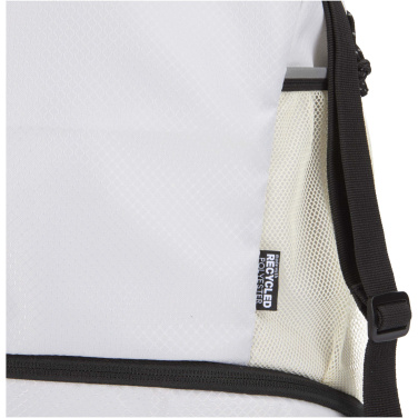 Logotrade promotional giveaway image of: Nomad GRS recycled sports drawstring bag with bottom compartment 18L