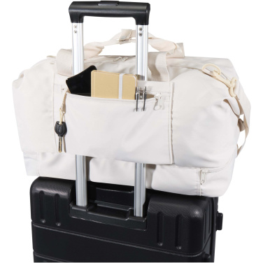 Logo trade promotional merchandise image of: Trip Aware™ recycled travel duffel bag 42L