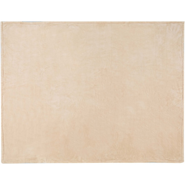 Logo trade promotional giveaway photo of: Ashen GRS recycled sherpa blanket